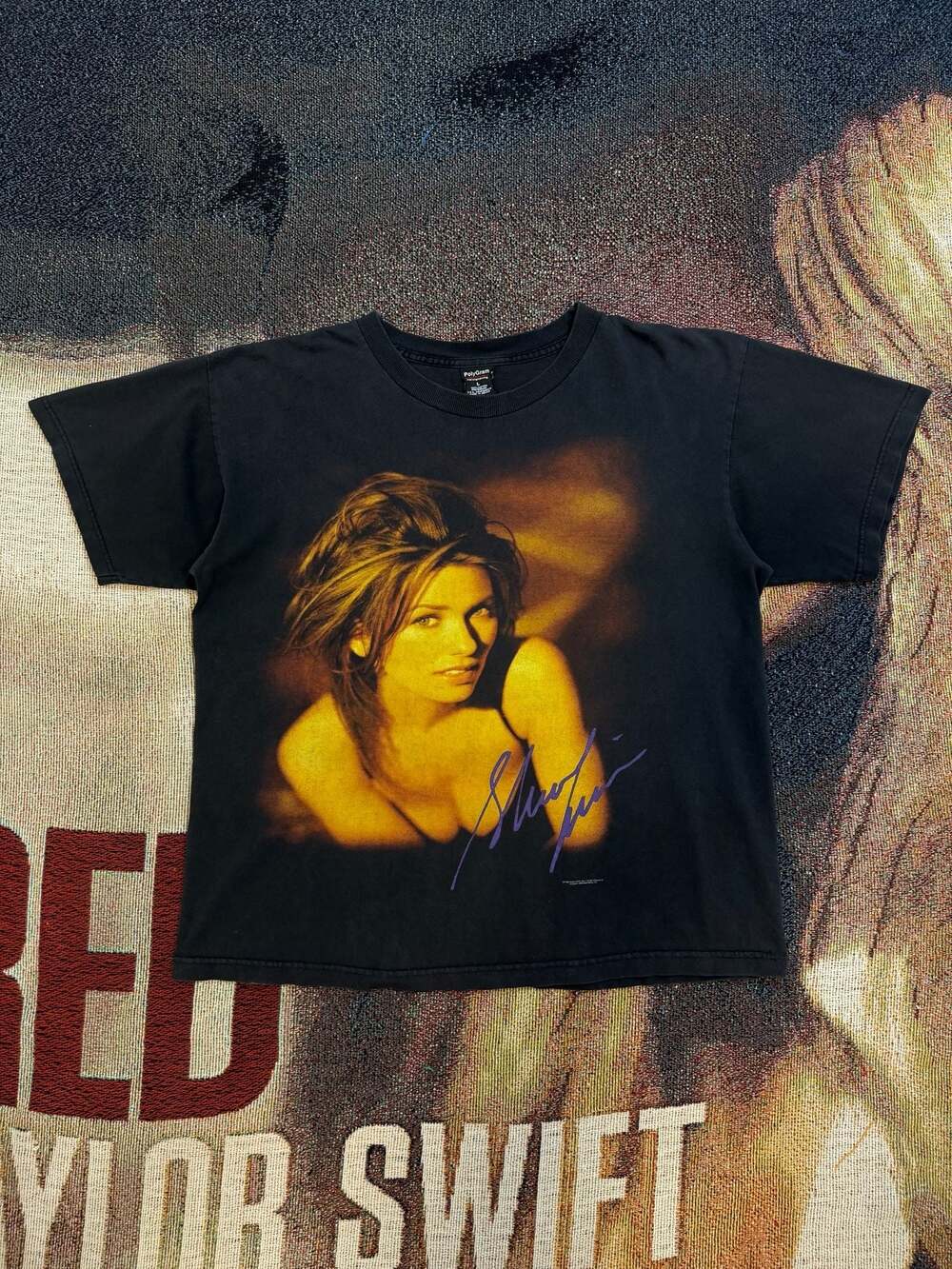 Vintage 1998 Shania Twain Portrait Graphic T-Shirt PolyGram Merchandising